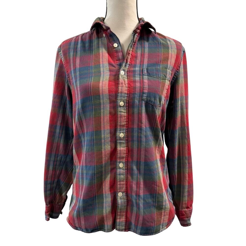 L.O.G.G. Women’s Plaid Button Up Shirt Size S